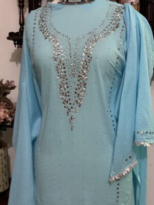 Mukesh on Lawn Sky Blue